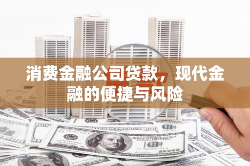 宝丰消费金融公司贷款，现代金融的便捷与风险